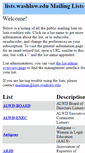 Mobile Screenshot of lists.washlaw.edu